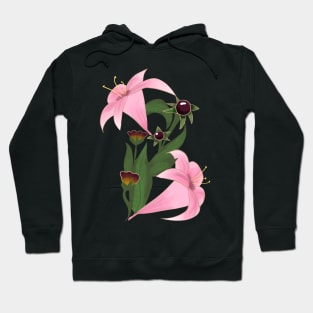 Letter B with floral motifs Hoodie